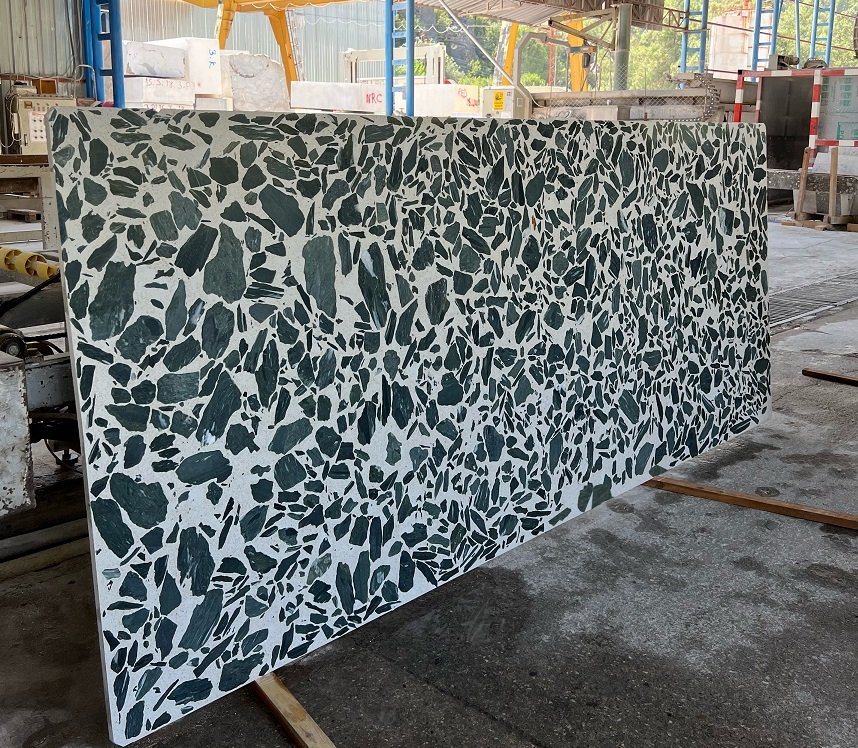 Alanya Ceppo Cream Green PLD Terrazzo