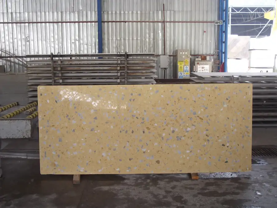 Alanya Ceppo Mustard Dolomite Terrazzo