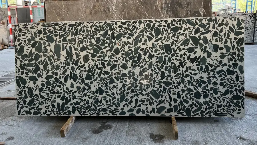 Alanya Ceppo Cream Green PLD Terrazzo