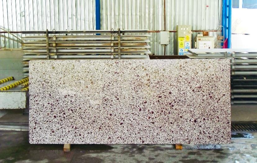 Alanya Ceppo Dolomite Bordeaux Terrazzo