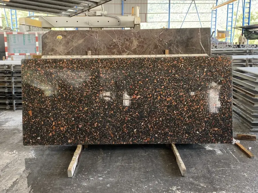 Alanya Black &amp; Red 0708 Terrazzo